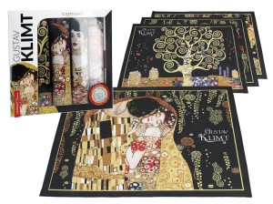 Kpl. 4 podkładek na stół - G. Klimt. mix (CARMANI)