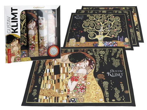 Kpl. 4 podkładek na stół - G. Klimt. mix (CARMANI)