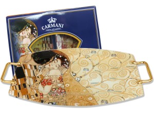 Talerz, taca dekoracyjna - G. Klimt, Pocałunek(CARMANI)