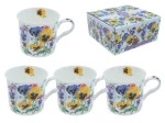 Kpl. 4 kubków 295ml - PANSY, bratki (Heritage)
