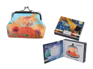 Portfelik mały - van Gogh, Słoneczniki (CARMANI)