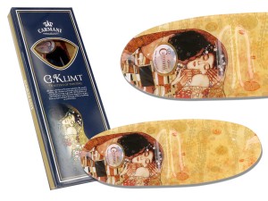 Talerz dekoracyjny - Gustav Klimt, Pocałunek (CARMANI)