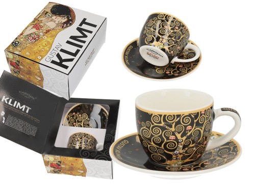 Carmani, filiżanka espresso ze spodkiem - G. Klimt. Drzewo życia