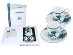 Kpl. 2 filiżanek espresso - K. Hokusai, Wielka fala w Kanagawie (CARMANI)