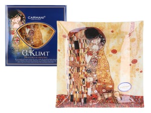 Talerz dekoracyjny - G. Klimt, Pocałunek 30x30cm(CARMANI)