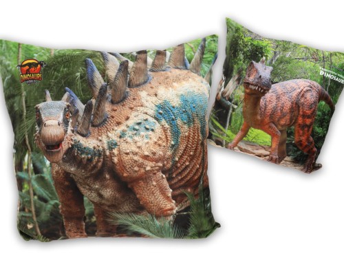 Poduszka z wypełnieniem/suwak - Prehistoric  World of Dinosaurs (CARMANI)