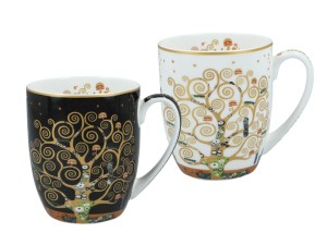 Kpl. 2 kubków 380ml - G. Klimt, Drzewo życia (CARMANI)