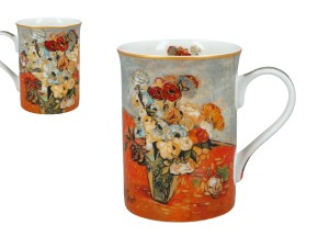 Kubek Classic New ok. 360ml - V. van Gogh, Róże i zawilce (CARMANI)