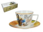 Porcelanowa filiżanka 220ml ze spodkiem - A. Vivaldi, Lato (CARMANI)