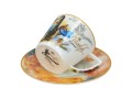 Porcelanowa filiżanka 220ml ze spodkiem - A. Vivaldi, Lato (CARMANI)