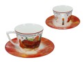 Porcelanowa filiżanka 220ml ze spodkiem - A. Vivaldi, Jesień (CARMANI)