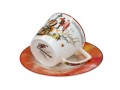 Porcelanowa filiżanka 220ml ze spodkiem - A. Vivaldi, Jesień (CARMANI)