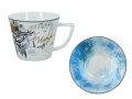 Porcelanowa filiżanka 220ml ze spodkiem - A. Vivaldi, Zima (CARMANI)
