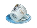 Porcelanowa filiżanka 220ml ze spodkiem - A. Vivaldi, Zima (CARMANI)
