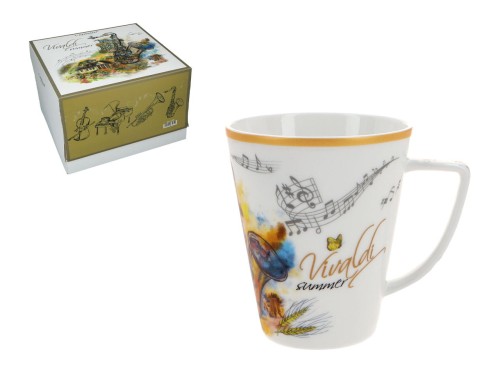 Kubek porcelanowy 370ml - A. Vivaldi, Lato (CARMANI)