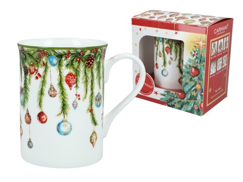 Kubek świąteczny Classic 360ml - Stroik świąteczny (CARMANI)