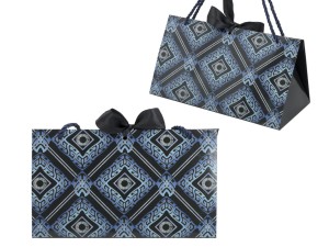 Kpl. 6 torebek ozdobnych - Wzór geometryczny (CARMANI)