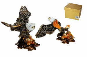 Kasetka metalowa 14x8x10cm - orzeł