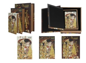Kpl. 3 szkatułek - G. Klimt, Pocałenek (CARMANI)