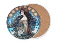 Podkładka ceramiczna, okrągła o śr. =około 11cm - Inspirowane malarstwem A. Mucha (CARMANI)