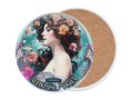 Podkładka ceramiczna, okrągła o śr. =około 11cm - Inspirowane malarstwem A. Mucha (CARMANI)