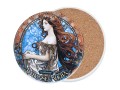 Podkładka ceramiczna, okrągła o śr. =około 11cm - Inspirowane malarstwem A. Mucha (CARMANI)