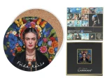 Podkładka ceramiczna, okrągła ok. 11cm - Inspirowane malarstwem F. Kahlo (CARMANI)