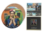 Podkładka ceramiczna, okrągła ok. 11cm - Inspirowane malarstwem F. Kahlo (CARMANI)
