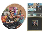 Podkładka ceramiczna, okrągła ok. 11cm - Inspirowane malarstwem F. Kahlo (CARMANI)