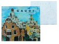 Podkładka szklana pod kubek ok. 11,5x11,5cm - inspirowana malarstwem A. Gaudi (CARMANI)