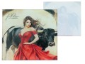 Podkładka szklana pod kubek ok. 11,5x11,5cm - P. Rodriguez, Corrida (CARMANI)