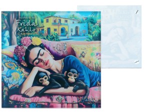 Podkładka szklana pod kubek ok. 11,5x11,5cm - inspirowana malarstwem F. Kahlo(CARMANI)