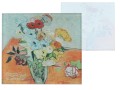 Podkładka szklana pod kubek ok. 11,5x11,5cm - van Gogh, Róże i zawilce (CARMANI)
