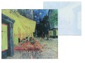 Podkładka szklana pod kubek ok. 11,5x11,5cm - van Gogh, Taras Kawiarni w Nocy (CARMANI)
