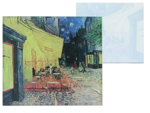 Podkładka szklana pod kubek ok. 11,5x11,5cm - van Gogh, Taras Kawiarni w Nocy (CARMANI)