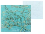 Podkładka szklana pod kubek ok. 11,5x11,5cm - van Gogh, Kwitnący Migdałowiec (CARMANI)