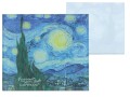 Podkładka szklana pod kubek ok. 11,5x11,5cm - van Gogh, Gwiaździsta Noc (CARMANI)
