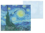Podkładka szklana pod kubek ok. 11,5x11,5cm - van Gogh, Gwiaździsta Noc (CARMANI)