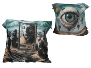 Poduszka z wypełnieniem/suwak - inspirowana malarstwem S. Dali (CARMANI)