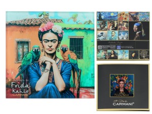 Podkładka szklana pod kubek- inspirowana malarstwem F. Kahlo(CARMANI)