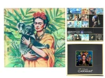 Podkładka szklana pod kubek - inspirowana malarstwem F. Kahlo(CARMANI)