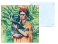 Podkładka szklana pod kubek - inspirowana malarstwem F. Kahlo(CARMANI)