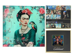 Podkładka szklana pod kubek - inspirowana malarstwem F. Kahlo(CARMANI)