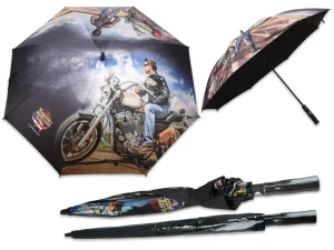 WYSYŁKA TYLKO POD ADRES... Parasol automatyczny o dł. = 95cm - Classic & Exclusive, Legendary Vehicles (CARMANI)