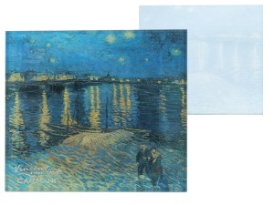 Podkładka szklana - V. van Gogh, Gwiaździsta Noc nad Rodanem (CARMANI)