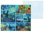 Podkładka szklana - V. van Gogh, kolaż (CARMANI)