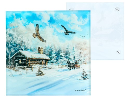 Podkładka szklana - Chłopska osada (CARMANI)