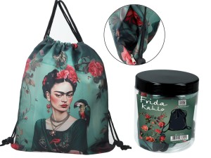 Worek na plecy z kieszenią w tubie - F. Kahlo (CARMANI)