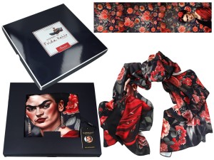 Szal - Inspirowany malarstwem F. Kahlo (CARMANI)