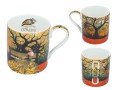 Kubek 340ml, porcelana - Inspirowany malarstwem G. Klimt (CARMANI)